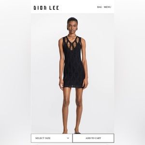 Dion Lee NET DISTRESSED MINI Dress